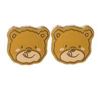 LOPUNER 2 pièces Boîte Biscuit Forme Ours Étain Coffret Bonbons Boîte Cartoon pour Stockage Biscuits et Friandises Pratique