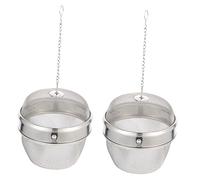 LOPUNER 2 pièces Boule à Thé Acier Inoxydable Lot de Panier Maille pour Nettoyage Bijoux et Montres Filtre Fin Impuretés pour Cuisine et
