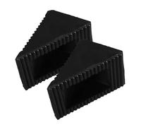 LOPUNER 2 pièces Cales de Roue Caoutchouc Antidérapantes Lot de Stoppeurs de Pneus pour Stationnement sur Pente Protection Recul Accessoire Pratique pour Garage et Remorque