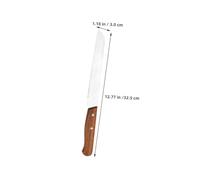 LOPUNER 2 pièces Couteau à Artisanal Manche Acacia Ergonomique Lame Dentelée Inox pour Trancher Baguettes de Campagne et Toast avec Précision et Confort