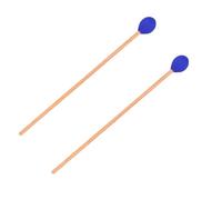 LOPUNER 2 Pièces Maillet Marimba Baguette de Percussion en Bois et Polyester, Bleu, Sûr à Utiliser, Facile à Maîtriser, pour Débutants, Accessoires D’instrument de Percussion