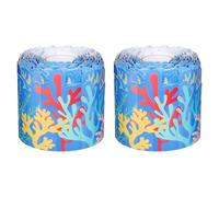 LOPUNER 2 rouleaux de bordure océan pour tableau d'affichage, décoration de classe sur le thème de l'océan, bordure corail pour tableau d'affichage, noir ou blanc, école ou bureau