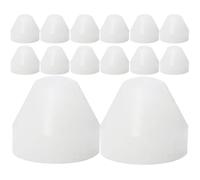 LOPUNER 20 Bagues de Stylo Antiadhésives en Polyéthylène Blanc Douilles D'isolation pour Tournage de Stylos Fournitures de Tournage sur Bois Kit 20 Pièces Usage Atelier