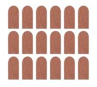 LOPUNER 200 tuiles de toiture pour Maison de poupée : 1:6, écailles de Poisson festonnées - Mini-Garnitures de Toit - Feuilles pour constructions victoriennes, Maisons de fées, toits de nichoirs,