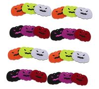 LOPUNER 24 Pièces Brodés Citrouille Diy Halloween Feutre Accessoires de Couture pour Décorations Intérieures et Extérieures Activités Familiales et Projets Créatifs