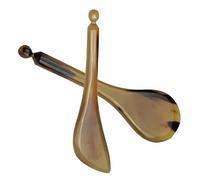 LOPUNER 2pièces Massage Pen Acupressure Tool Set For Eye And Face Care Smooth Yak Horn Stick For Relaxation And Trigger Point Therapy