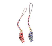 LOPUNER 2pièces Pendentif Porte-clés Forme De Drapeaux De Carpe Lot Pour Téléphone Portable Ou Porte-accessoires Breloque Décorative Unique