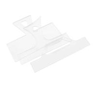 LOPUNER 3 Pièces Gabarit de Poignée pour Planche à Découper en | Modèle, Stabilité et Efficacité, Projets Cuisine et Travail du Bois, Blanc 28x9cm