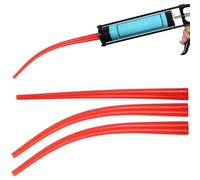 LOPUNER 3pcs Embouts de Calfeutrage Rouges en Plastique pour Portes et Joints, Contrôle Précis du Débit, Installation Facile, pour Entretien et Réparation des Fissures