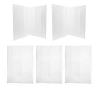 LOPUNER 5 Pièces Couverture de Livre Transparente en Pp Imperméable pour Cahier et Livre D'exercice, Facile à Utiliser, pour Étudiants à L'école