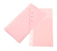 LOPUNER 5 Pochettes de Budget Réutilisables en Pp pour Classeur A6, Accessoire de Reliure Pratique Fermeture Facile, pour Gérer Vos Finances Bureau