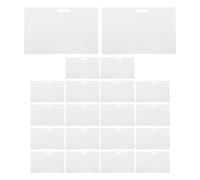 LOPUNER 50 cartes PVC perforées horizontalement | Cartes d'identité photo en PVC pour événements professionnels | Badges de travail vierges pour permis de conduire et laissez-passer