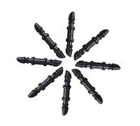 LOPUNER 50 pièces Connecteurs Barbelés Droits pour Tuyau Irrigation Adaptateurs de Raccords Plastique Noir pour Tuyaux Micro Drip Kit de Jonction et Facile à Installer