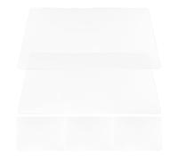 LOPUNER 5feuilles Bloc-Notes Transparent Planchette Écriture Réutilisable pour Bureau École et Maison Surface Lisse et Légère Protection sous-Main Imperméable