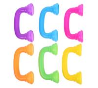 LOPUNER 6 Pièces Téléphone Éducatif pour Garçon Fille Développement et Amélioration Prononciation pour Maison Maternelle Jaune Vert Bleu Ciel Orange Rose