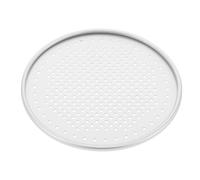 LOPUNER Alliage D’aluminium Moule à Pizza Cuisson Four Argenté, Perforé | Design Perforé, Nettoyage Facile, Usage Multifonction, pour Repas Familiaux et Fêtes de Crémaillère