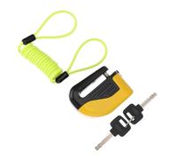 LOPUNER Antivol de Vélo Alarme Intégrée en Acier et Plastique, Serrure de Sécurité Jaune 2 Clés pour Portes et Vélos, Usage Multiple Couleur Aléatoire