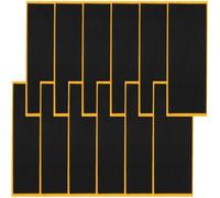 LOPUNER Bandes Adhésives Antidérapantes Mousse pour Fingerboard Noir 12 Pièces 38X110 MM Entraînement et Compétition Accessoires Doigts