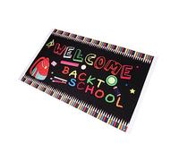 LOPUNER Bannière de Bienvenue pour Décoration de Retour à École Toile de Fond pour Scène Scolaire Décor de Fête Scolaire Couleur Vive et Impression Nette Adaptée Salle de Classe