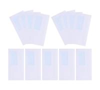 LOPUNER Blanches en Papier Offset avec Fenêtre à Gauche Lot de 50 Auto-adhésives Design Élégant, pour Courrier Sécurisé et Invitations