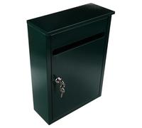 LOPUNER Boîte à Suggestions Murale Multi-Fonction en Fer Peint Vert Verrouillable pour Bureau et Appartement Moderne, pour Urnes Publiques et Collecte de Dons