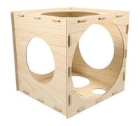 LOPUNER Boîte de Mesure de Ballons en Bois Légère et Détachable Cube Calibrage pour Arches et Colonnes de Ballons Outil de Mesure Précis pour Décorations de Fête et Mariage Dimensions