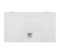LOPUNER Boîte Étanche Verrouillable pour Prise, Boîtier Électrique en Fer Blanc, Rectangulaire 2-gang, 2,8 de Profondeur, pour Appareils 86 Type, Porche et Halls D’ascenseur