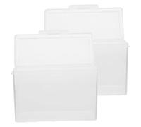 LOPUNER Boîtes à Fromage Compactes 2 Pièces, Plastique Polypropylène, Hermétiques avec Couvercle, pour Rangement Cuisine, Conservation Réfrigérateur, Mini Format Allongé Surélevé