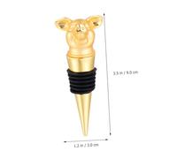 LOPUNER Bouchon de Bouteille Créatif Alliage Alimentaire Design Animal Cochon Étanche pour et Vinaigre Accessoire Bar Mignonette