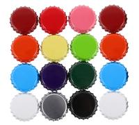 LOPUNER Capsules De Bière Colorées En Métal 60 Pièces Kit Loisirs Créatifs Multidimensionnel Décoration Murale Bricolage