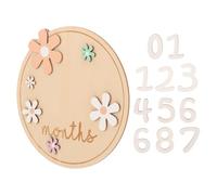 LOPUNER Cartes Mois par Mois en Bois pour Bébé, Design Léger sans Bords Rugueux, Décoration pour Chambre ou Fête de -né