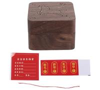 LOPUNER Coffret souvenir pour cordon ombilical et cheveux de bébé - Boîte en bois pour cordon ombilical/cheveux de bébé - Cadeau de naissance Année du Cheval pour collection et conservation