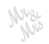 LOPUNER Décoration de Table Imperméable Mariage Lettres Autoportantes Mr et Mrs en MDF Blanc pour Ornement de Table de Banquet et Fête de Fiançailles