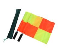 LOPUNER Drapeaux de L'arbitre Facile à Transporter Lot de 4 Haute Visibilité, Tissu Imperméable Poignée en Éponge et Alliage D'aluminium pour Match de Football Extérieur
