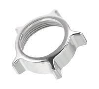 LOPUNER Écrou de Hachoir à Viande en Acier Inoxydable 6cm, Bague de Verrouillage pour Machine à Viande, Accessoire Robuste pour Usage Domestique, Ajustement Précis et Amélioration