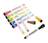 LOPUNER Effaçables à Sec Magnétiques en Pp et Feutre Lot de 8 avec Aimant, Couleurs pour Tableau Blanc pour Dessin et Maison