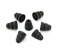 LOPUNER Embouts Écouteurs Silicone Housses Confortables Isolantes Coussinets Oreille Noirs Remplacement pour Écouteurs Intra Auriculaires