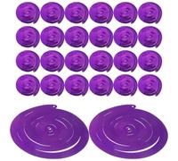 LOPUNER Ensemble de Décorations de Fête Spirale pour Remise de Diplôme, 30 Pièces en PVC Pourpre, Faciles à Façonner et Pratiques, pour Décoration de Salle et Fête