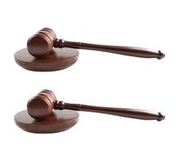 LOPUNER Ensemble maillet et Bloc de Frappe pour enchères - Marteau en Bois pour réunions, Ventes aux enchères, procès, avocats, juges - Décoration de Bureau à Domicile