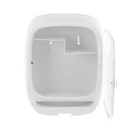 LOPUNER Étagère Murale de Rangement Suspendue pour Salle de Bain en Plastique et Fer, Design Simple et Pratique, sans Perçage, pour Créer Un Espace de Stockage Supplémentaire