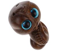 LOPUNER Figurine de L'année du Serpent Serpent Chinoise en Bois Sculpté, Pendentif Élégant Souvenir Unique Accessoire Artistique en Bois pour Décoration Maison ou Bureau