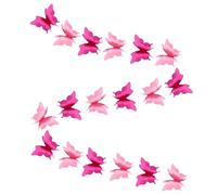 LOPUNER Guirlande Papillon en Papier Rose 3D pour Décorations de Fête d'anniversaire et Célébrations, Style Féerique Super Beau, pour Fêtes et Mariages