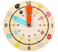 LOPUNER Horloge en Bois Modèle Dessin Animé pour Tout-Petits | Apprentissage du Temps, Design à Chiffres, Éducatif pour Bébé et Garçon et Filles