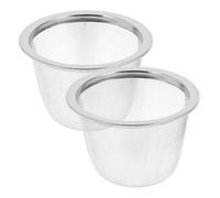 LOPUNER Infuseur à Thé en Acier Inoxydable 2pcs Filtre à Thé Solide Crépine Fine Facile à Nettoyer pour Maison et Bureau