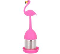LOPUNER Infuseur à Thé en Silicone Rose Flamingo Passoire Réutilisable pour Thé en Vrac Pratique et Léger Accessoire de Bureau et Maison Compatible et Tasse