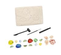 LOPUNER Jouet Archéologique Créatif à Creuser en Imitation De Pierres Précieuses Garçon Et Filles Kit DIY Éducatif Excavation Apprentissage pour Activité Ludique Et Découverte Pédagogique