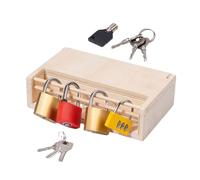 LOPUNER Jouet Éducatif En Bois à Déverrouiller Pour Tout-petit, Jeu Manuel Interactif Montessori, Matériel D'éveil Pour Garçon Et Filles, Jeu D'adresse Motrice, Ensemble Garçon Et Filles En Maternelle