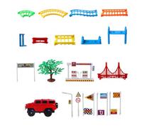 LOPUNER Kit de Voiture à Soi-Même Garçon et Filles Jouet Éducatif Set de Piste Électrique Développe la Coordination et L'Imagination Jouet DIY pour Garçon et Filles 1 Ensemble