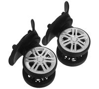 LOPUNER Kits de Réparation de Roues de Valise Silencieuses 360° en Abs Haute Capacité de Charge, 2pcs Roulettes Pivotantes pour Paquet de Voyage et Longues Distances