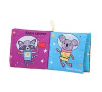 LOPUNER Livre en Tissu Résistant aux Déchirures et Interactif pour -né, Bébé Sensoriel et Éducatif, Matériaux Doux, Éveil Tactile et Visuel, Premier Livre D’éveil pour Nourrissons,